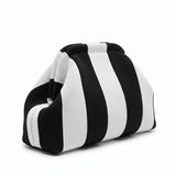 Monochrome Wide Stripe Cloud Pouch