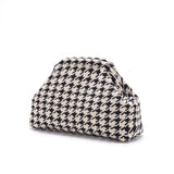 Monochrome Houndstooth Cloud Pouch