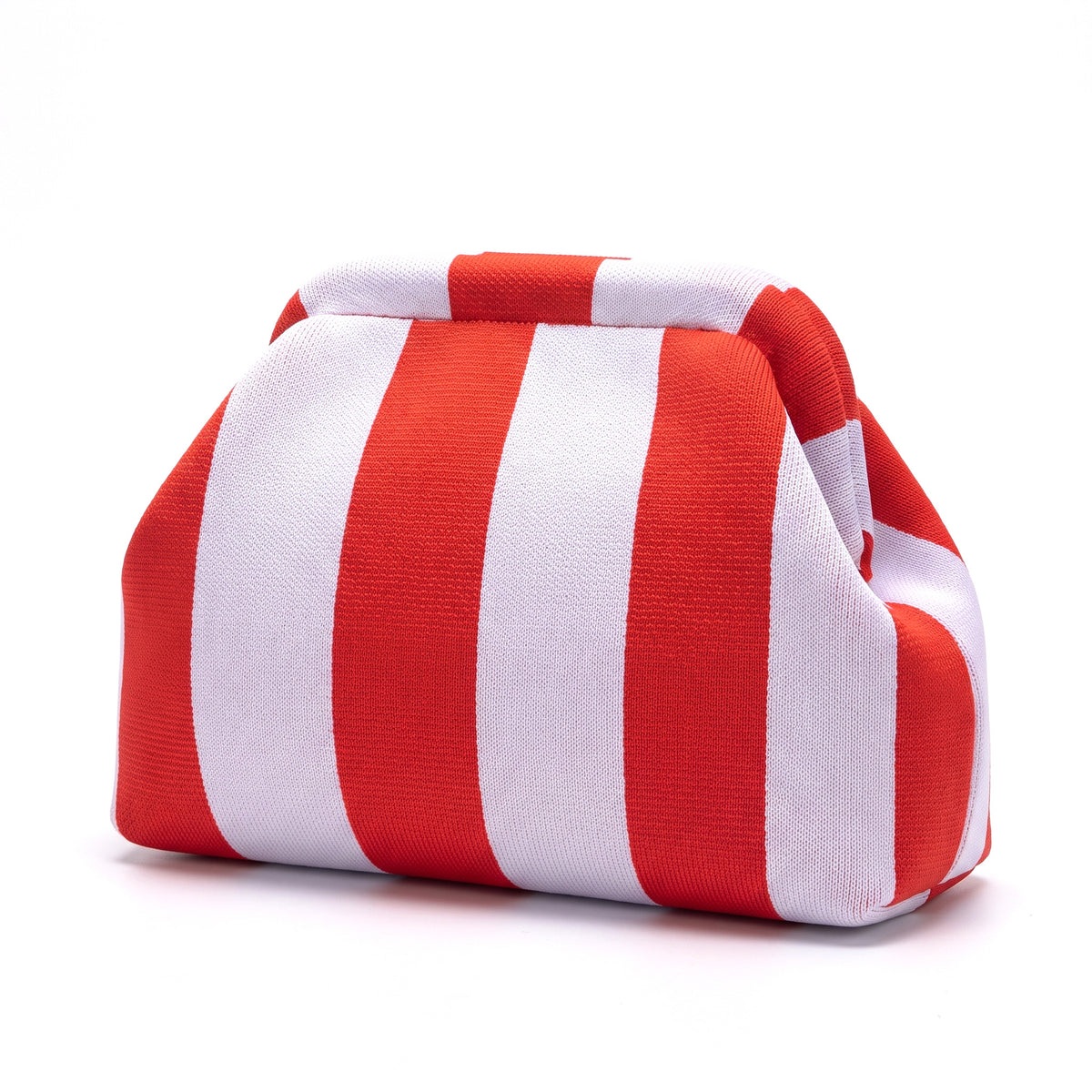 Red & White Stripe Cloud Pouch