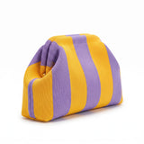 Marigold & Lilac Stripe Cloud Pouch