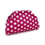 Magenta Polka Dot Cloud Pouch
