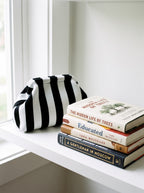 Monochrome Stripe Cloud Pouch — lifestyle