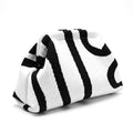 White Abstract Cloud Clutch — studio