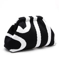 Black Abstract Cloud Clutch — studio
