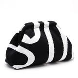 Black Abstract Cloud Pouch