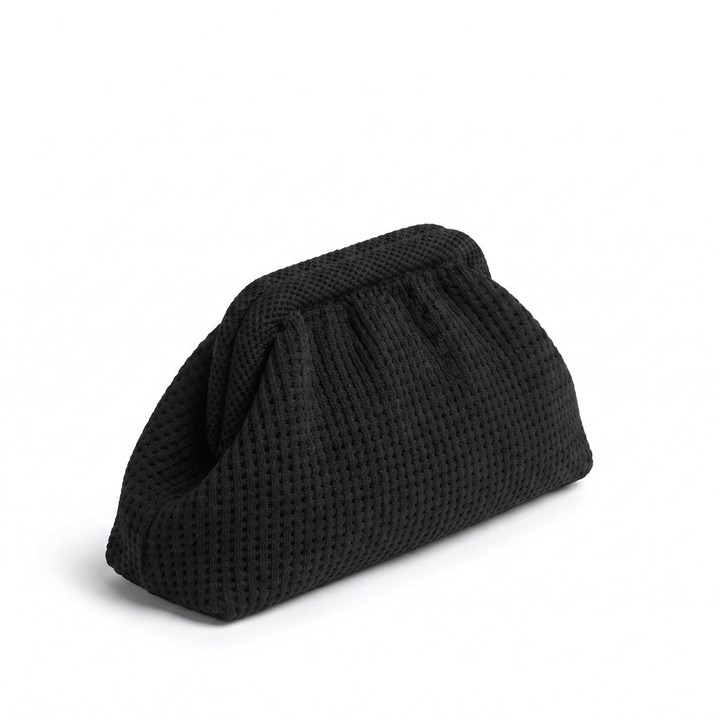 Black Waffle Cloud Pouch
