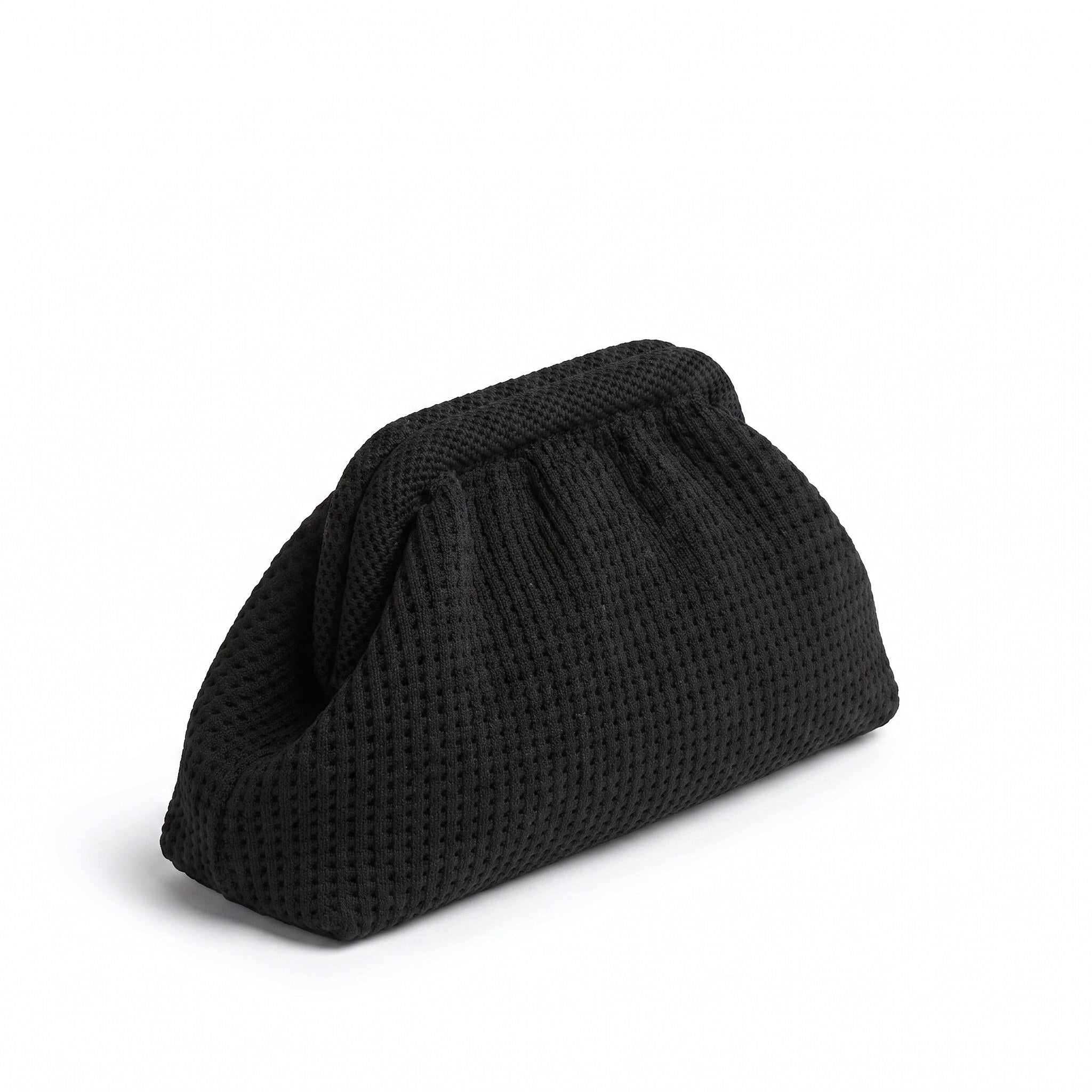 Black Waffle Cloud Pouch