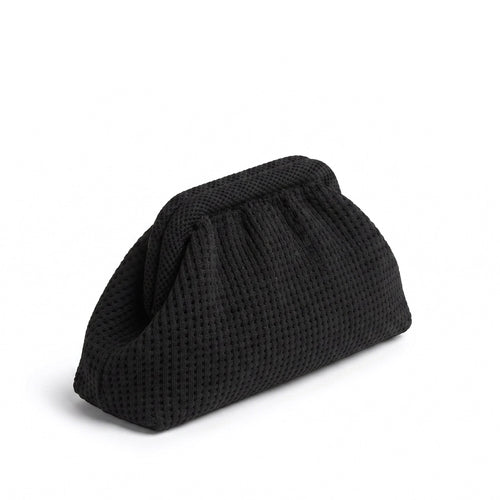 Black Waffle Cloud Pouch