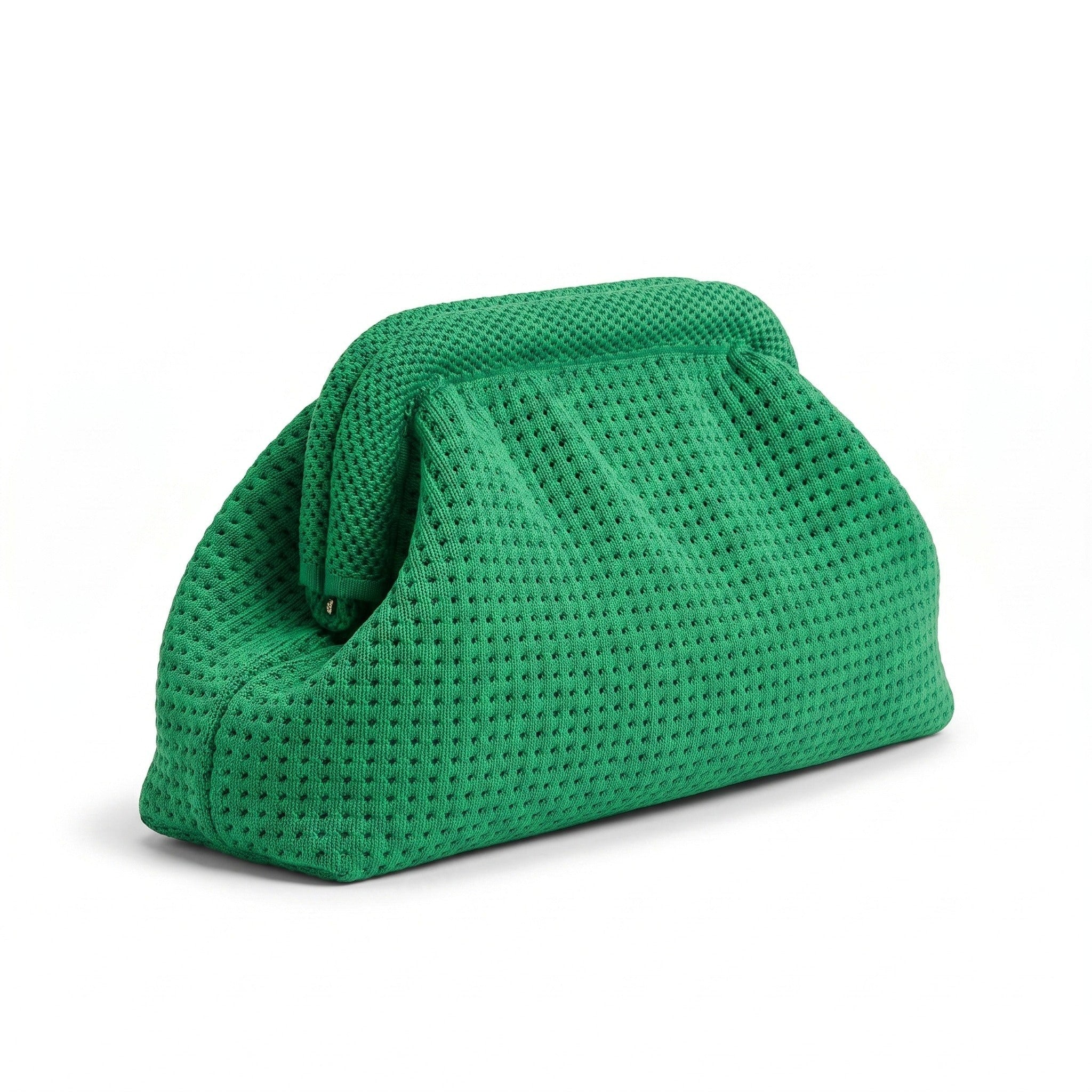 Kelly Green Waffle Cloud Pouch