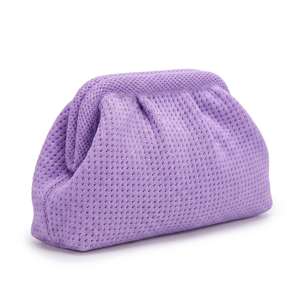 Lilac Waffle Cloud Pouch